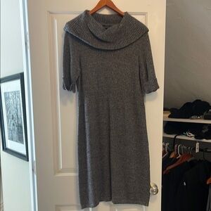 Ann Taylor Gray Cowl Neck Sweater Soft Knit